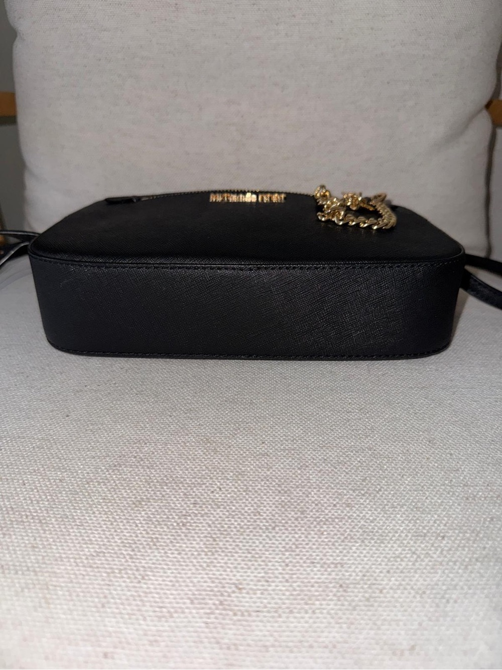 New Michael Kors Women's Black Leather East West Chain Crossbody Camera Bag NWT - Picture 7 of 13